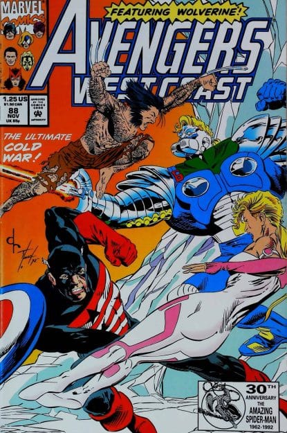 Couverture de AVENGERS WEST COAST (1985) #88 - par David Ross - lecubeacomics.com