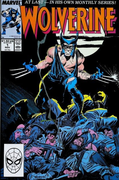 Couverture de WOLVERINE (1988) #1 - par John Buscema - lecubeacomics.com