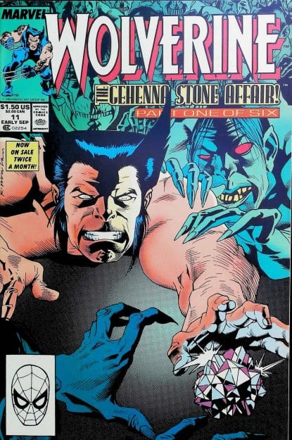 Couverture de WOLVERINE (1988) #11 - par Kevin Nowlan - lecubeacomics.com