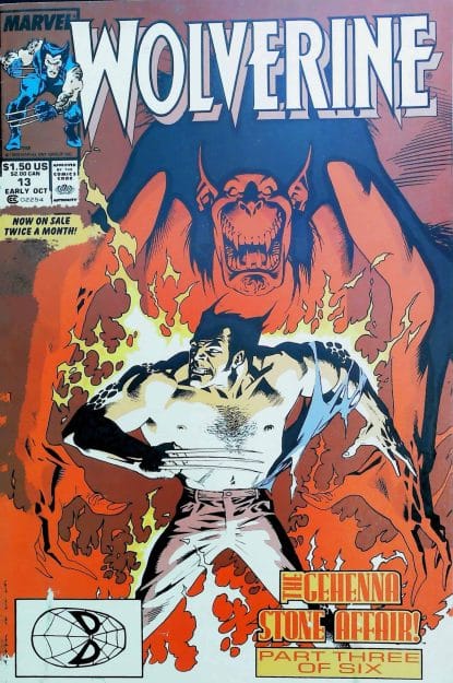 Couverture de WOLVERINE (1988) #13 - par Kevin Nowlan - lecubeacomics.com