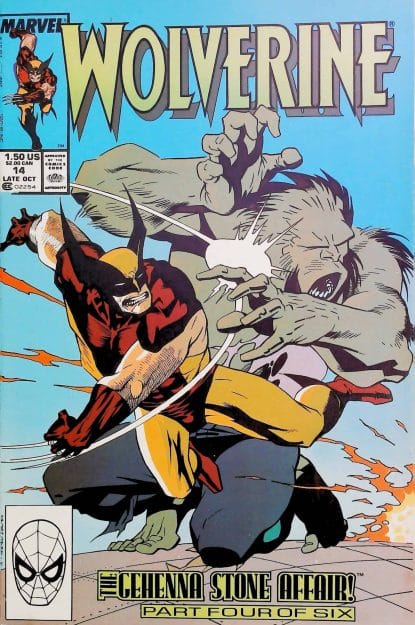Couverture de WOLVERINE (1988) #14 - par Kevin Nowlan - lecubeacomics.com