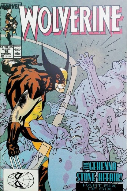 Couverture de WOLVERINE (1988) #16 - par Kevin Nowlan - lecubeacomics.com
