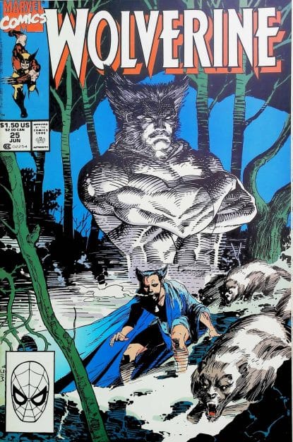 Couverture de WOLVERINE (1988) #25 - par Jim Lee - lecubeacomics.com