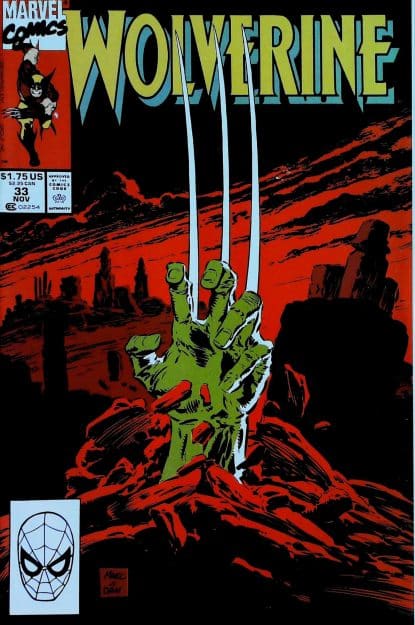 Couverture de WOLVERINE (1988) #33 - par Marc Silvestri - lecubeacomics.com