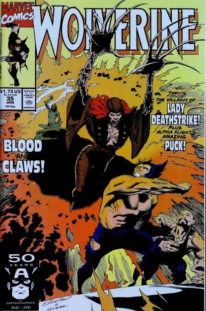 Couverture de WOLVERINE (1988) #35 - par Marc Silvestri - lecubeacomics.com