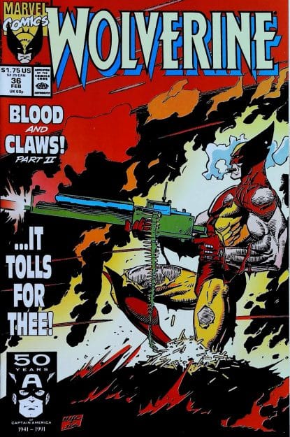 Couverture de WOLVERINE (1988) #36 - par Marc Silvestri - lecubeacomics.com