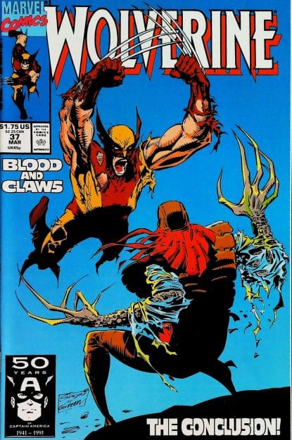 Couverture de WOLVERINE (1988) #37 - par Marc Silvestri - lecubeacomics.com