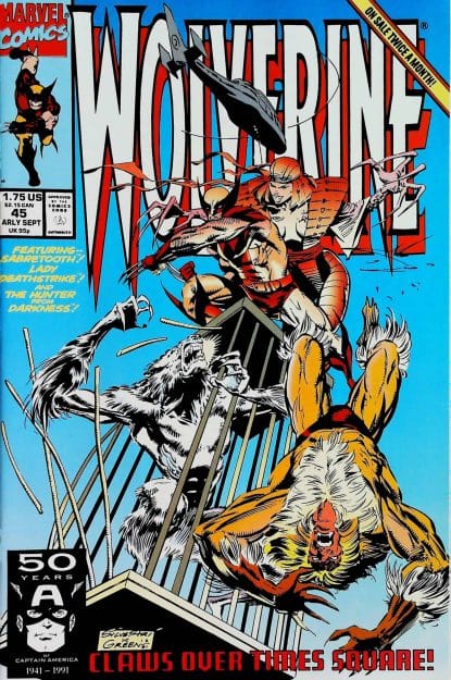 Couverture de WOLVERINE (1988) #45 - par Marc Silvestri - lecubeacomics.com