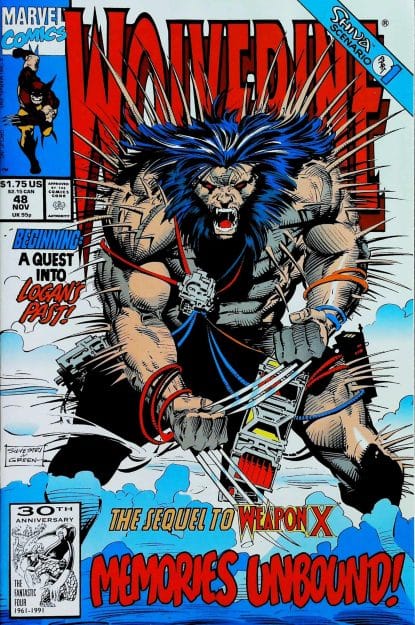 Couverture de WOLVERINE (1988) #48 - par Marc Silvestri - lecubeacomics.com