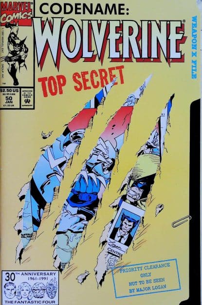 Couverture de WOLVERINE (1988) #50 - par Marc Silvestri - lecubeacomics.com