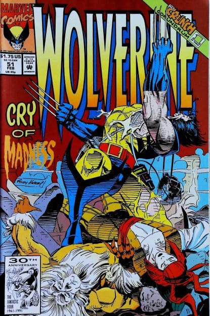Couverture de WOLVERINE (1988) #51 - par Andy Kubert - lecubeacomics.com