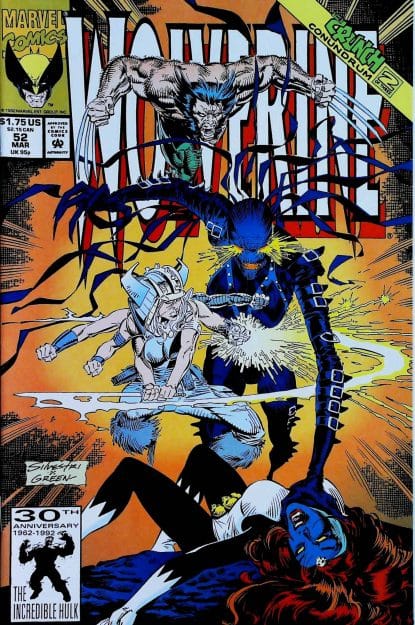 Couverture de WOLVERINE (1988) #52 - par Marc Silvestri - lecubeacomics.com