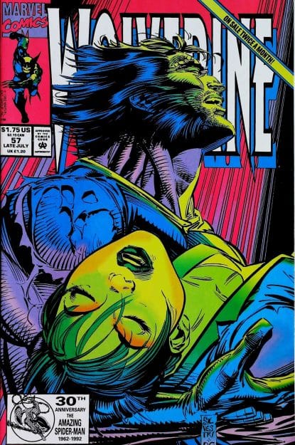 Couverture de WOLVERINE (1988) #57 - par Marc Silvestri - lecubeacomics.com