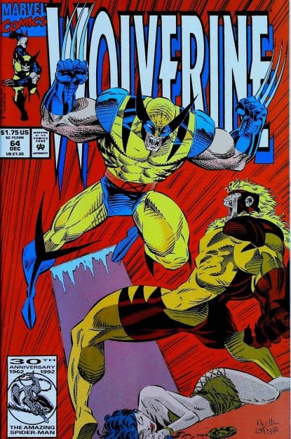Couverture de WOLVERINE (1988) #64 - par Mark Pacella - lecubeacomics.com