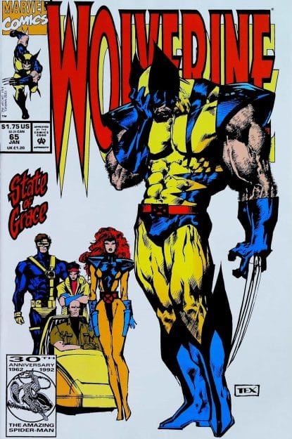 Couverture de WOLVERINE (1988) #65 - par Mark Texeira - lecubeacomics.com