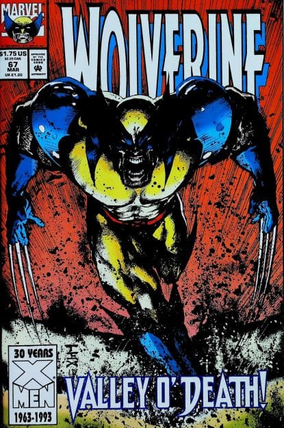 Couverture de WOLVERINE (1988) #67 - par Mark Texeira - lecubeacomics.com