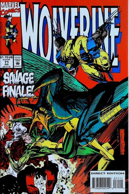 Couverture de WOLVERINE (1988) #71 - par Dwayne Turner - lecubeacomics.com
