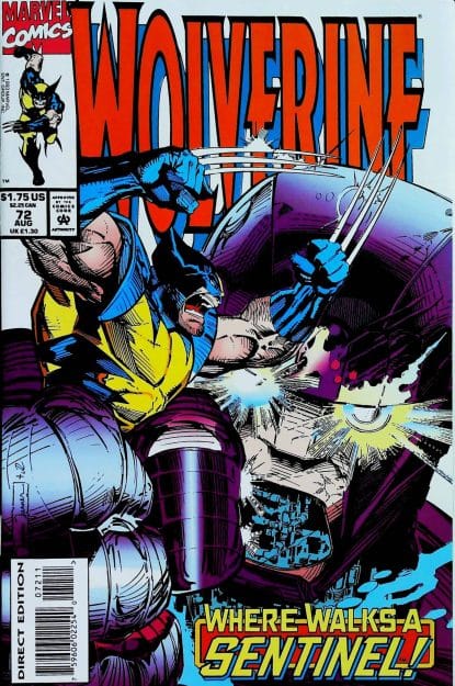 Couverture de WOLVERINE (1988) #72 - par Dwayne Turner - lecubeacomics.com