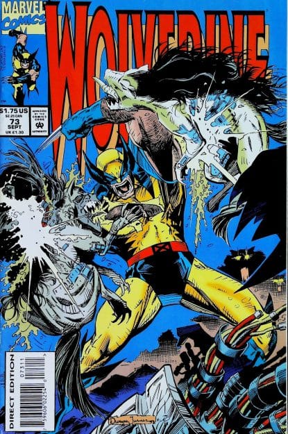 Couverture de WOLVERINE (1988) #73 - par Dwayne Turner - lecubeacomics.com