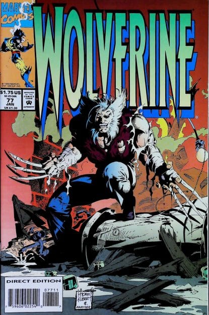 Couverture de WOLVERINE (1988) #77 - par Adam Kubert - lecubeacomics.com