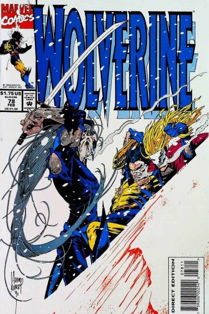 Couverture de WOLVERINE (1988) #78 - par Adam Kubert - lecubeacomics.com