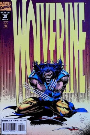 Couverture de WOLVERINE (1988) #79 - par Adam Kubert - lecubeacomics.com