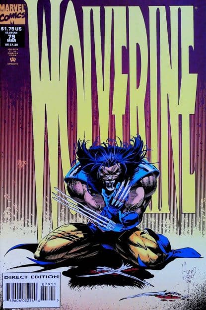 Couverture de WOLVERINE (1988) #79 - par Adam Kubert - lecubeacomics.com
