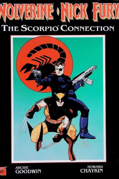 Couverture de WOLVERINE-NICK FURY : THE SCORPIO CONNECTION - par Howard Chaykin - lecubeacomics.com