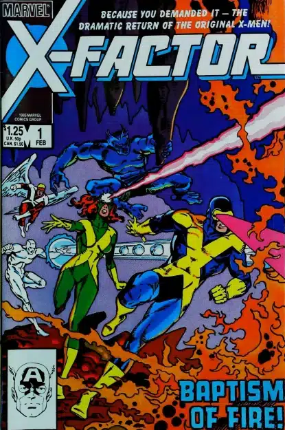 Couverture de X-FACTOR (1986) #1 - par Walter Simonson - lecubeacomics.com