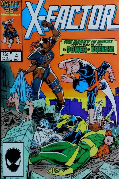 Couverture de X-FACTOR (1986) #4 - par Ron Frenz - lecubeacomics.com