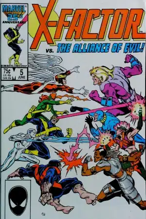 Couverture de X-FACTOR (1986) #5 - par Ron Frenz - lecubeacomics.com