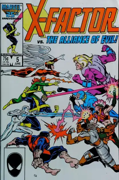 Couverture de X-FACTOR (1986) #5 - par Ron Frenz - lecubeacomics.com