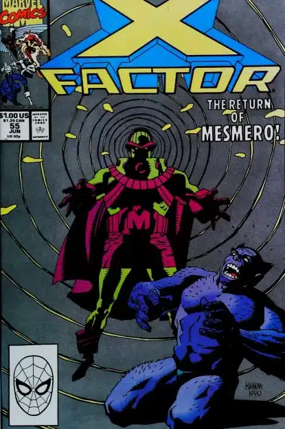 Couverture de X-FACTOR (1986) #55 - par Mike Mignola - lecubeacomics.com