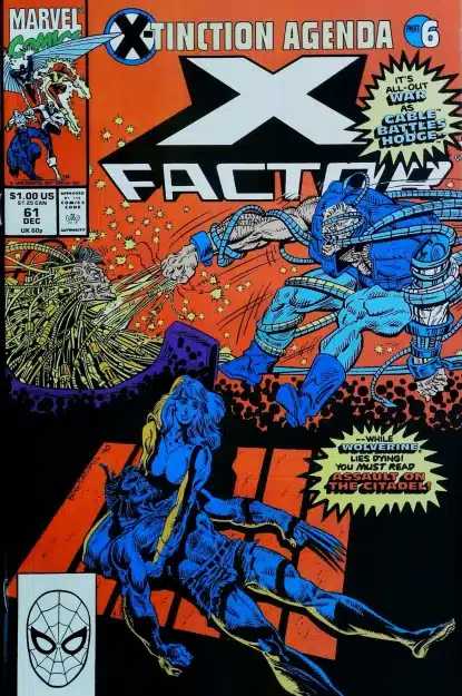 Couverture de X-FACTOR (1986) #61 - par Jon Bogdanove - lecubeacomics.com