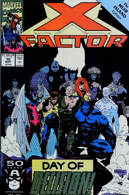 Couverture de X-FACTOR (1986) #70 - par Mike Mignola - lecubeacomics.com