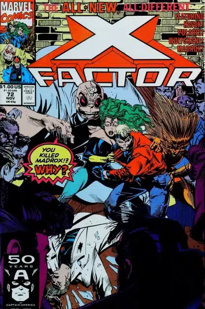 Couverture de X-FACTOR (1986) #72 - par Larry Stroman - lecubeacomics.com