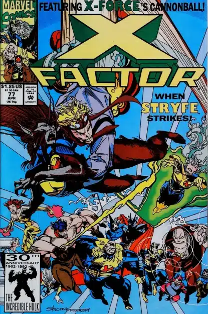 Couverture de X-FACTOR (1986) #77 - par Larry Stroman - lecubeacomics.com