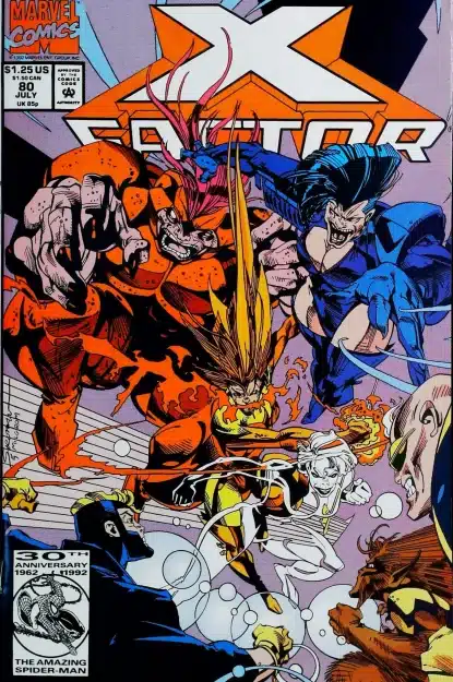 Couverture de X-FACTOR (1986) #80 - par Larry Stroman - lecubeacomics.com