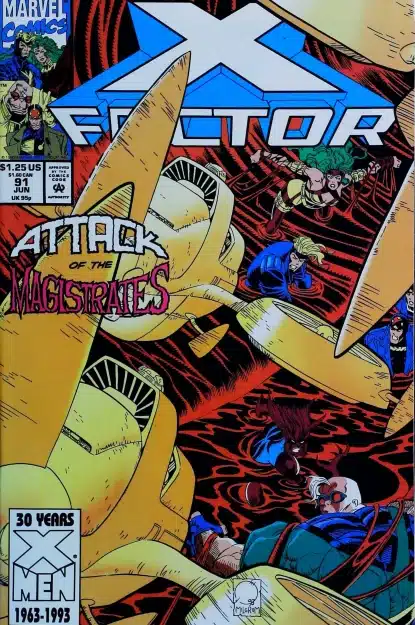 Couverture de X-FACTOR (1986) #91 - par Joe Quesada - lecubeacomics.com