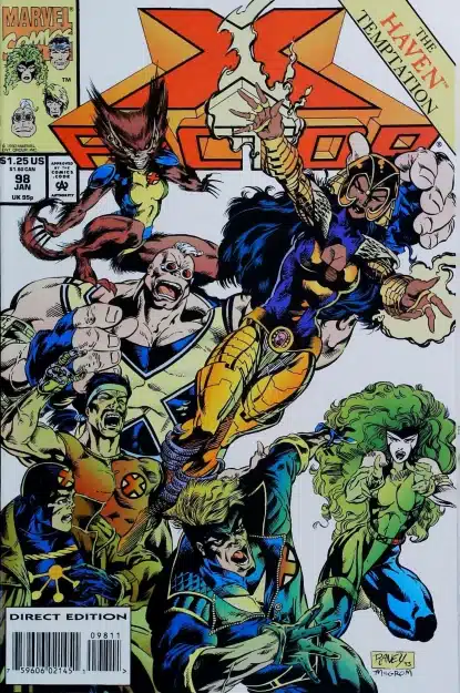 Couverture de X-FACTOR (1986) #98 - par Tom Raney - lecubeacomics.com