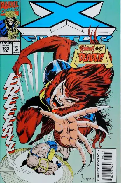 Couverture de X-FACTOR (1986) #103 - par Jan Duursema - lecubeacomics.com