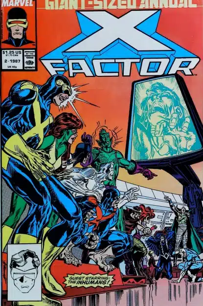 Couverture de X-FACTOR (1986) ANNUAL #2 - par Tom Grindberg - lecubeacomics.com