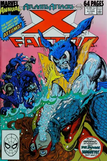 Couverture de X-FACTOR (1986) ANNUAL #4 - par John Byrne - lecubeacomics.com