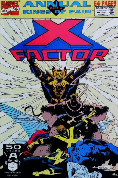Couverture de X-FACTOR (1986) ANNUAL #6 - par Mike Mignola - lecubeacomics.com