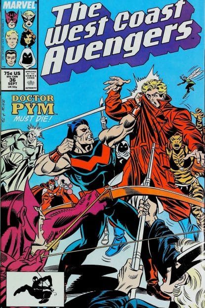 Couverture de AVENGERS WEST COAST (1985) #36 - par Al Milgrom - lecubeacomics.com