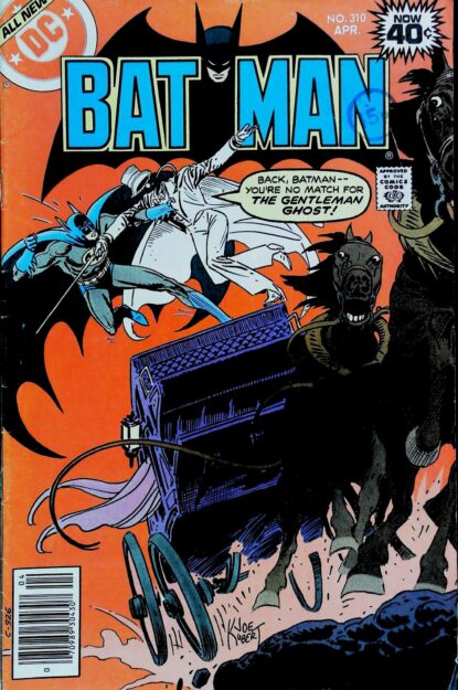 Couverture de BATMAN (1940) #310 - par Joe Kubert - lecubeacomics.com