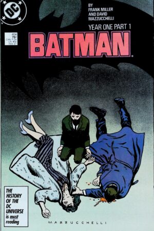 Couverture de BATMAN (1940) #404 - par David Mazzucchelli - lecubeacomics.com