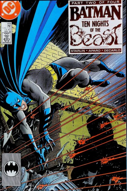 Couverture de BATMAN (1940) #418 - par Mike Zeck - lecubeacomics.com