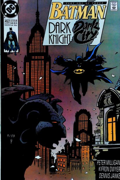Couverture de BATMAN (1940) #452 - par Mike Mignola - lecubeacomics.com