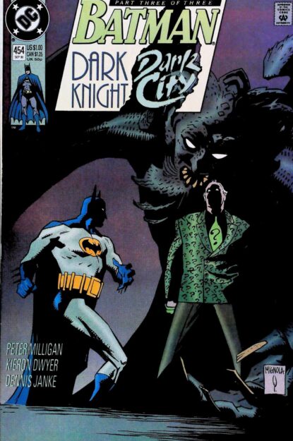 Couverture de BATMAN (1940) #454 - par Mike Mignola - lecubeacomics.com